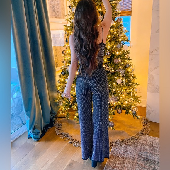 Vici Disco Doll Black Rhinestone Set NYE Look - Picture 4 of 7